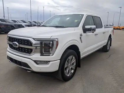White 2022 Ford F-150 Platinum SuperCrew LB 4WD Pickup Truck Four-Wheel Drive Automatic
