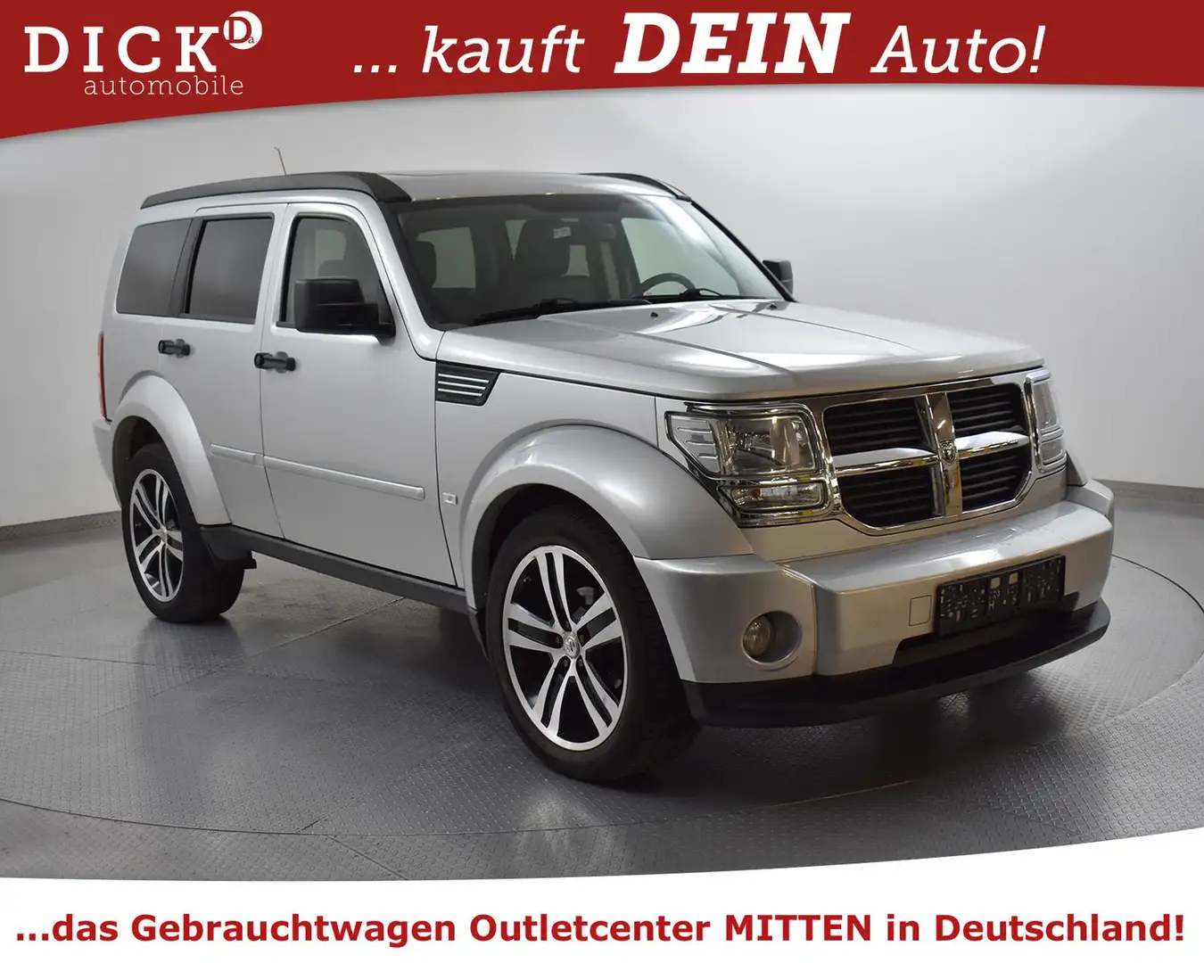 Dodge Nitro 2.8d 4X4 SXT GEPFLEGT+LEDER+SHZ+PANOR+20" Silber - 1