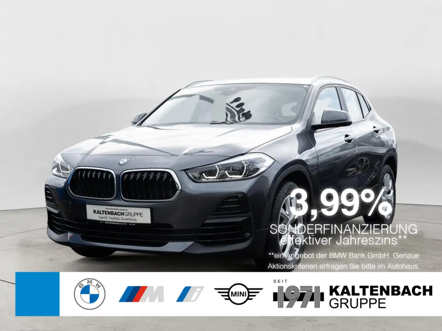 BMW X2 sDrive 20i AHK KAMERA LED NAVI Advantage Grau - 1