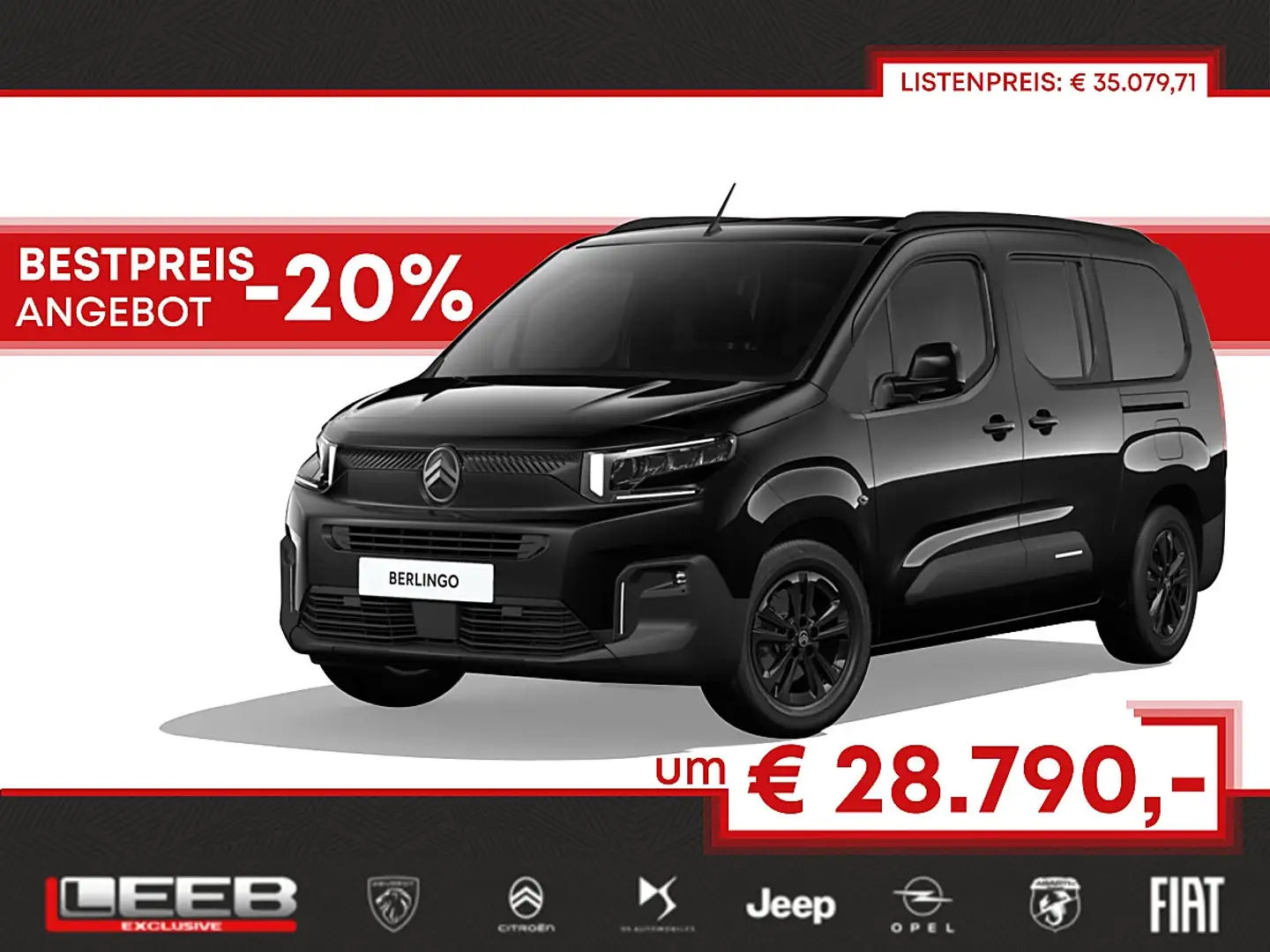 Citroen Berlingo BlueHDi 130 Max XL inkl. AHK-Vorb., Winter-Pake... Schwarz - 1