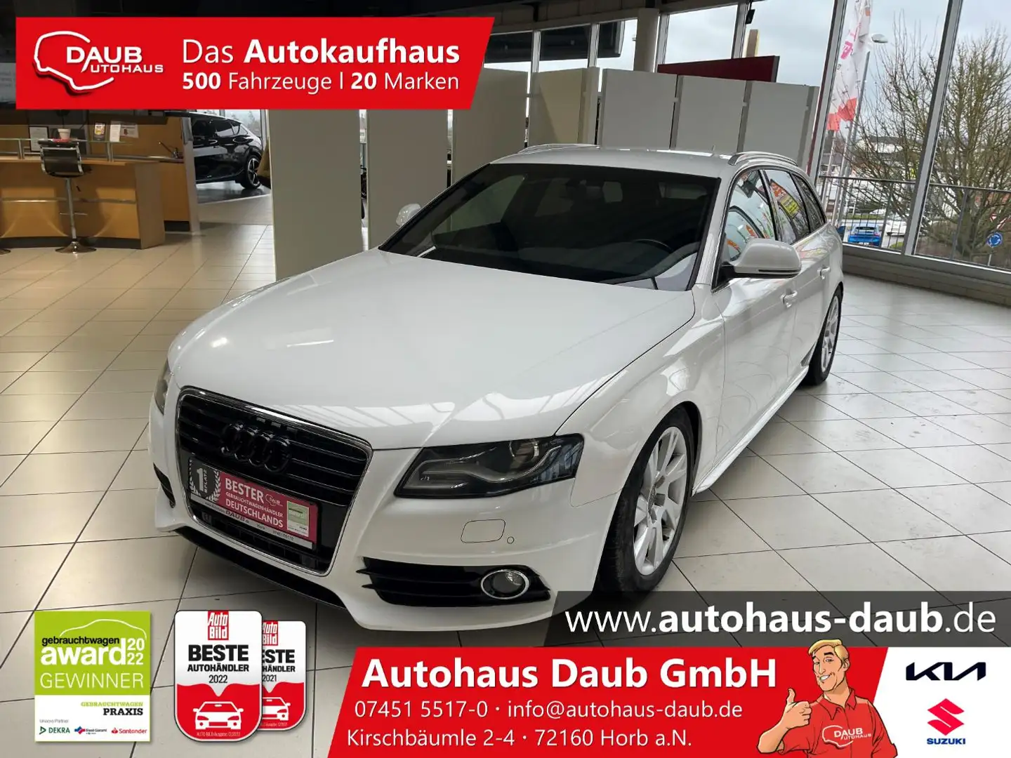 Audi A4 2.0 TFSI Quattro Avant S-line +Xenon Weiß - 2