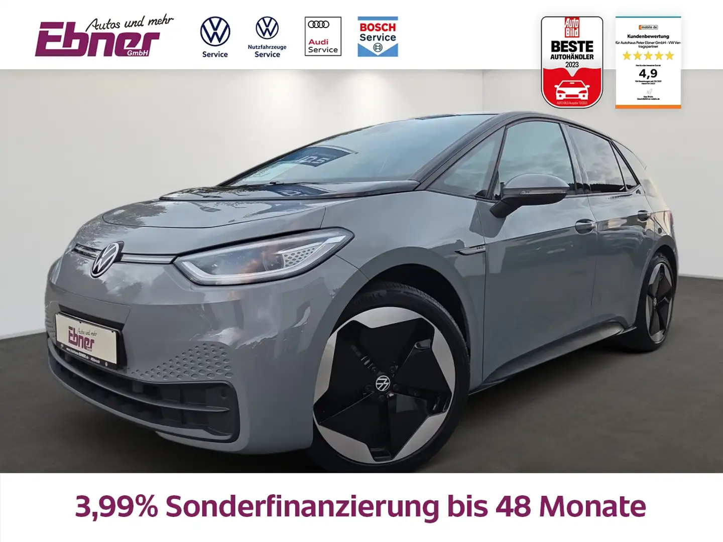 Volkswagen ID.3 .3 PRO TECH NP:51tEUR! PANO+HEAD-UP+MATRIX+KAMERA+ Schwarz - 1