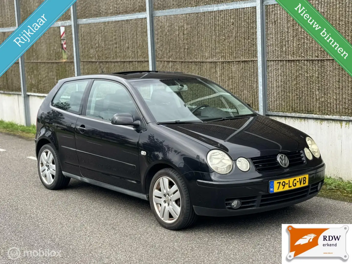 Volkswagen Polo 1.4-16V HIGHLINE NAP/PANO/AIRCO/ELEK.PAKKET Zwart - 1