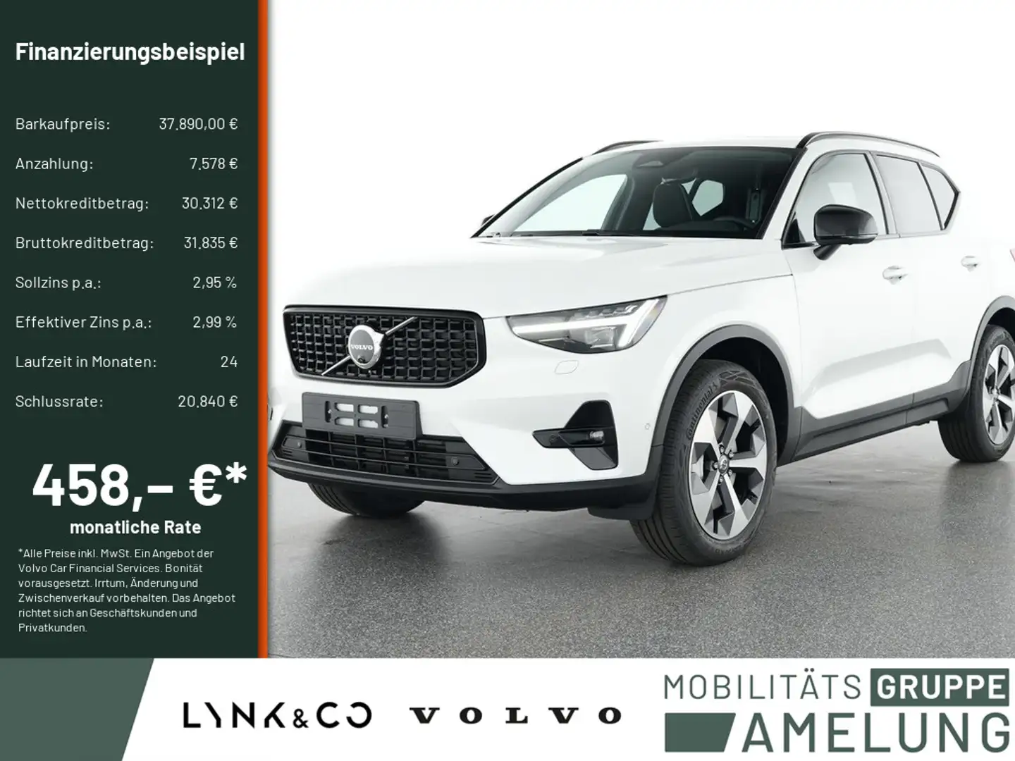 Volvo XC40 B3 B Ultra Dark FACEL. H/K ACC PANO 360° Weiß - 1