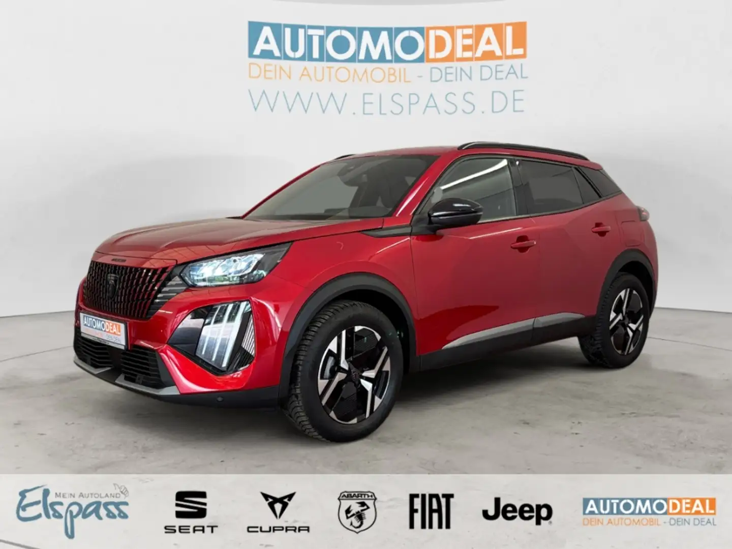 Peugeot 2008 Allure AUTOMATIK ALLWETTER NAV LED DIG-DISPLAY KAM Rot - 1