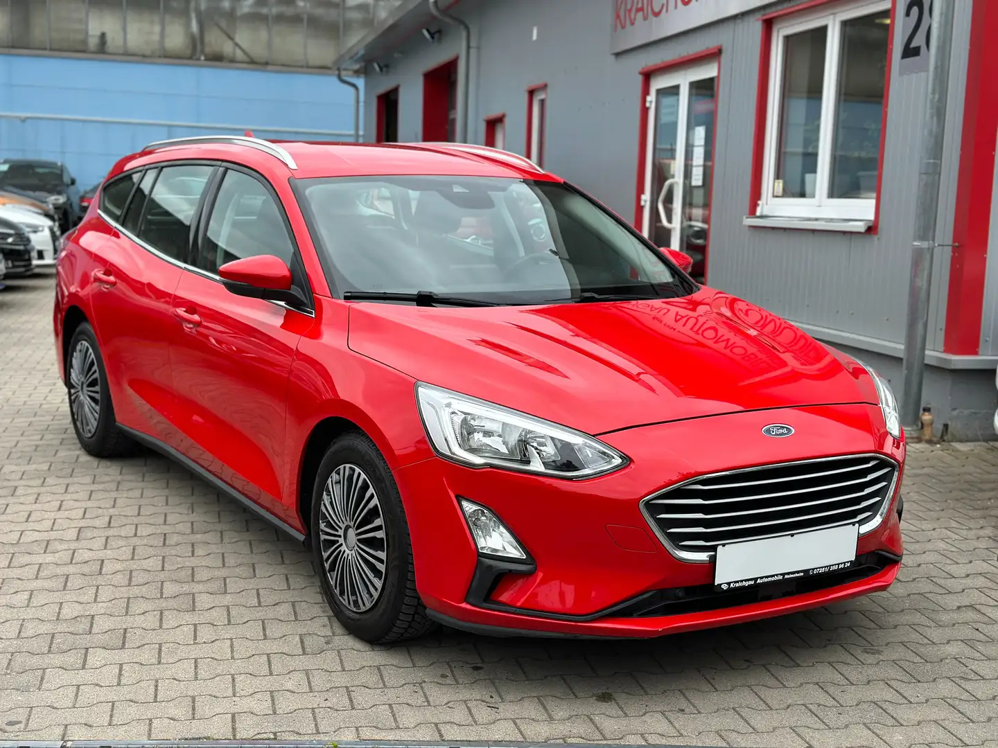 Ford Focus 1.0 EcoB*NAVI*KLIMA*PDC*Spurh+Verkehr*TÜV Neu Rot - 1