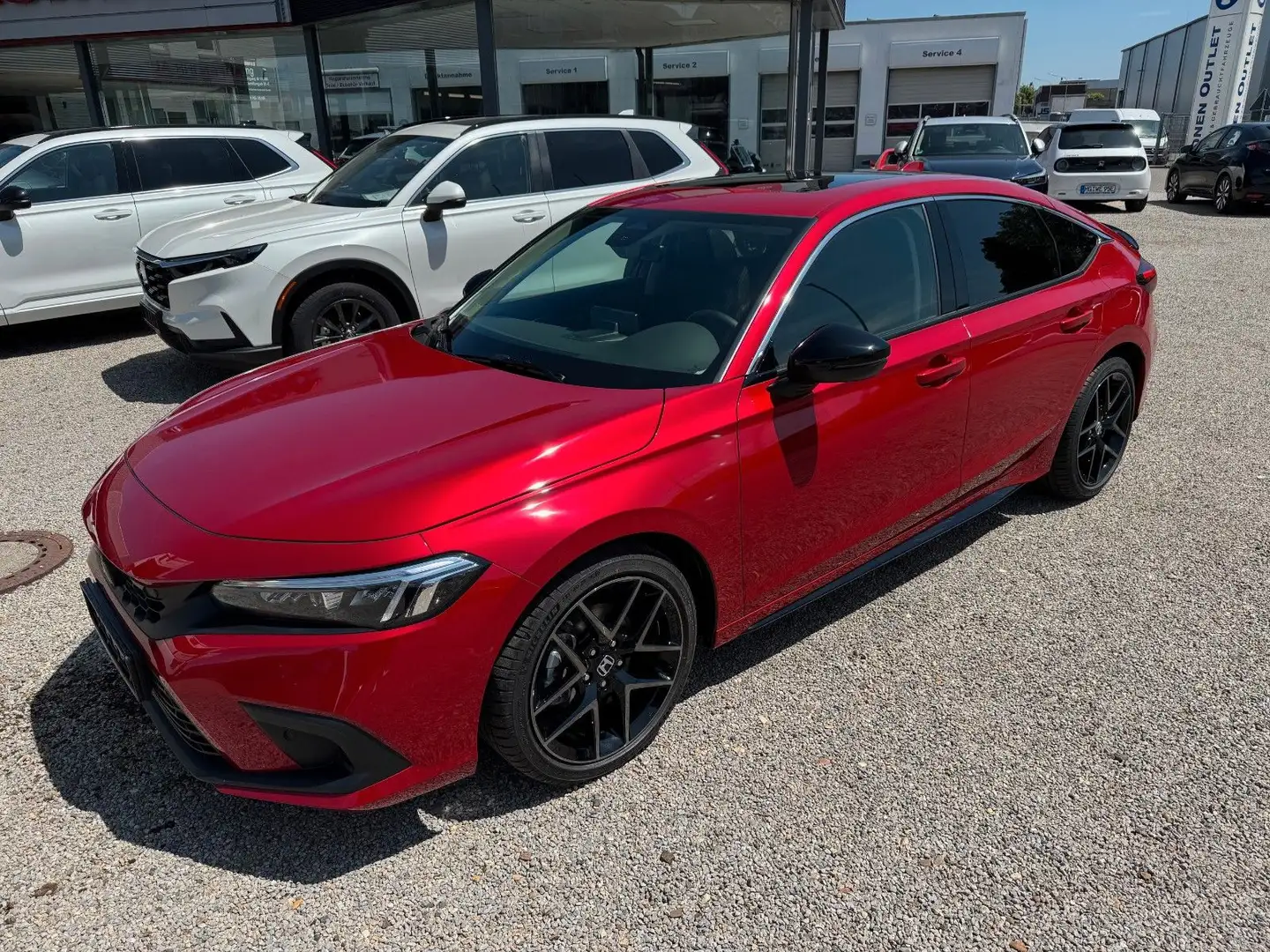 Honda Civic e:HEV Advance & Sportpaket VERFÜGBAR 184PS Rouge - 2