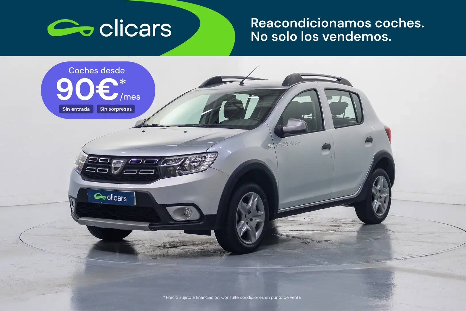 Dacia Sandero 0.9 TCE Stepway Comfort 66kW Gris - 1