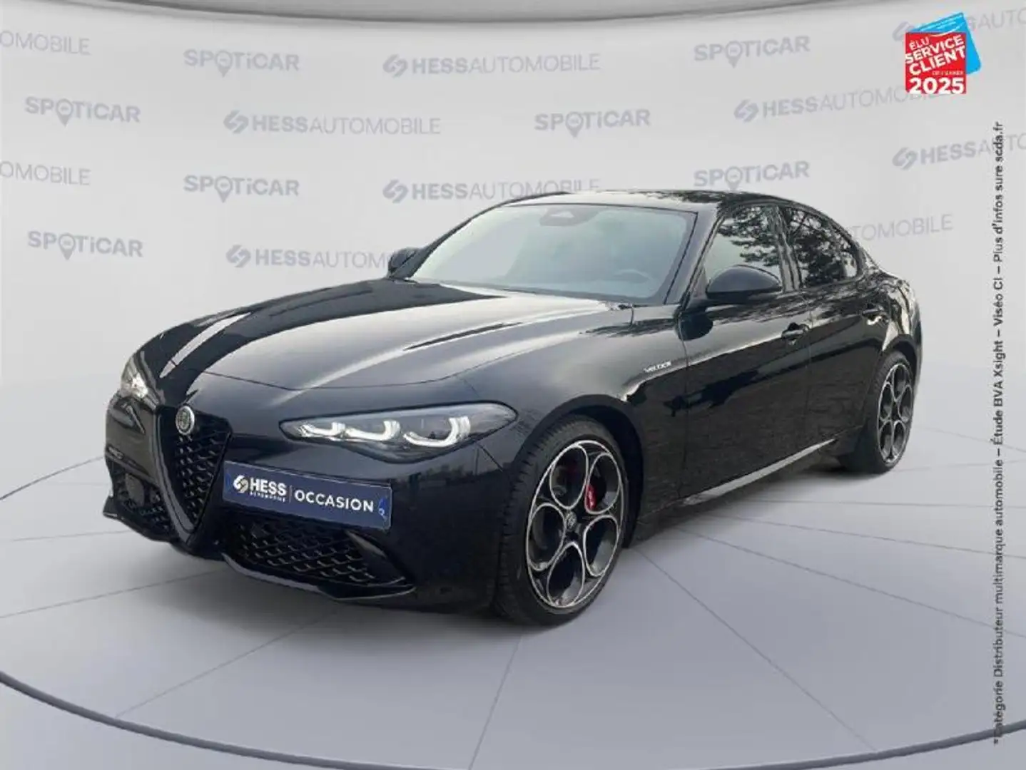 Alfa Romeo Giulia 2.2 Diesel 160ch Veloce AT8 Noir - 1