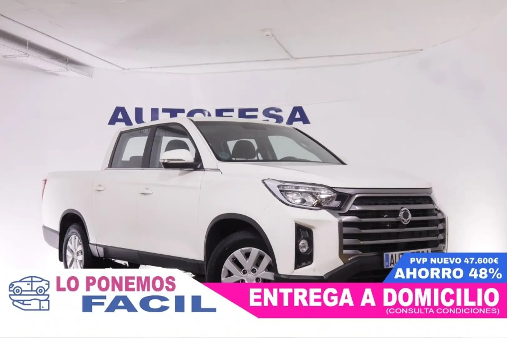 SsangYong Musso 2.2 SPORTS D 22DTR 4X4 DOBLE CABINA 202CV 5P # IVA Blanco - 2
