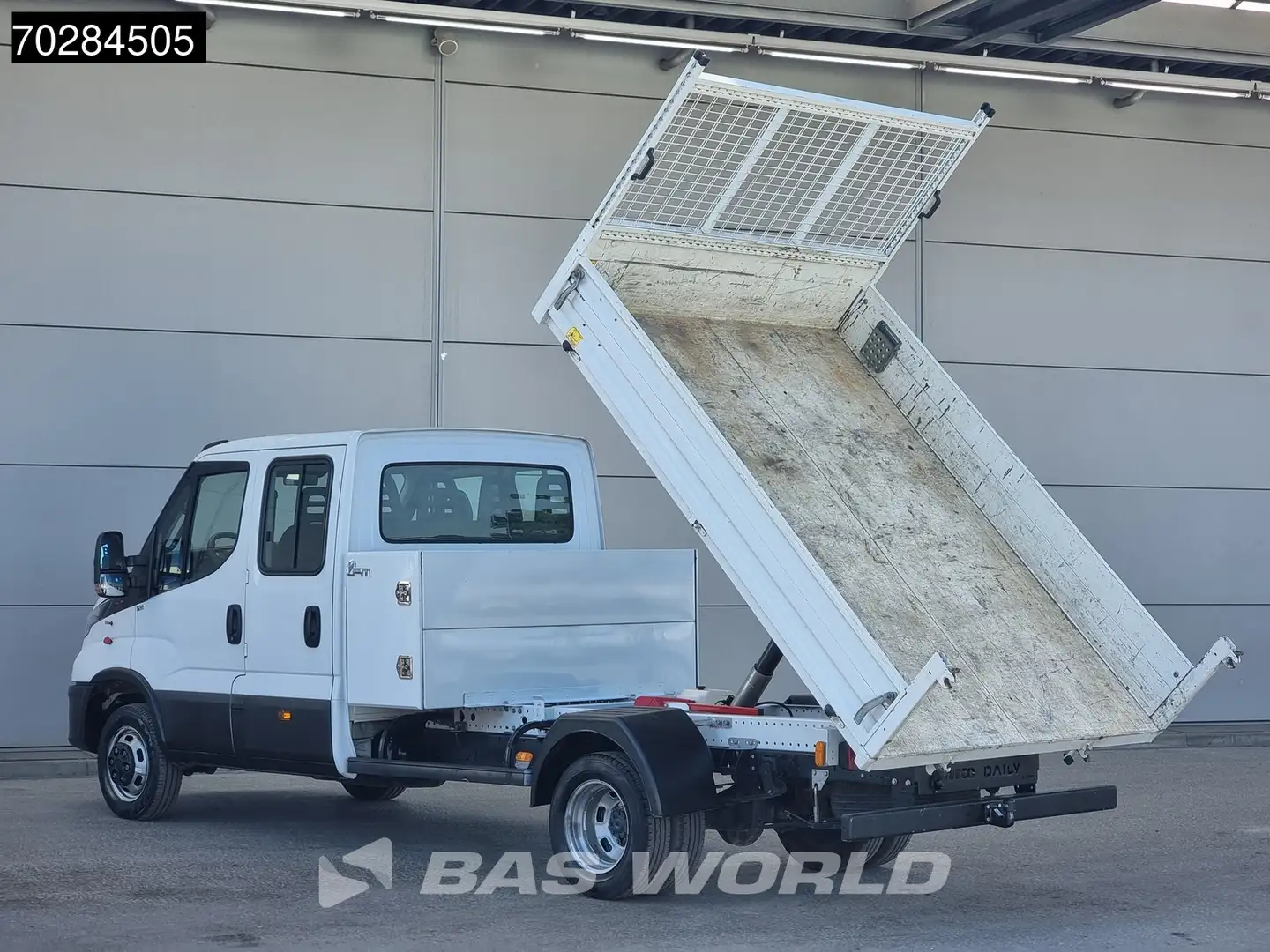 Iveco Daily 35C16 3.0L Kipper met Kist Dubbel Cabine Dubbelluc Wit - 2
