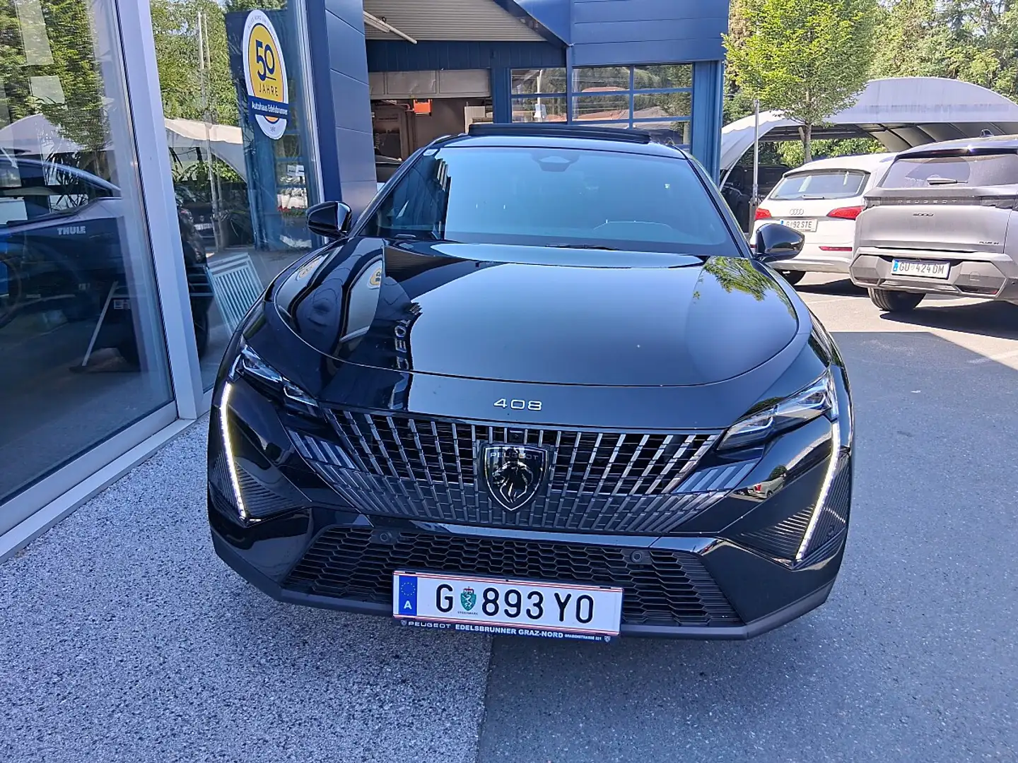 Peugeot 408 GT Hybrid 145 e-DCS6 Schwarz - 2