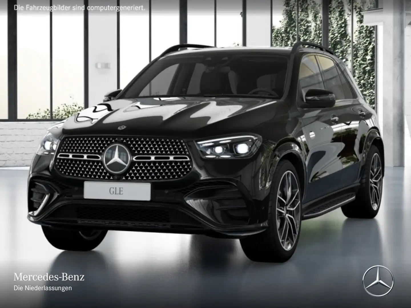 Mercedes-Benz GLE 450 d 4M AMG+NIGHT+PANO+360+AHK+MULTIBEAM+22" Schwarz - 2