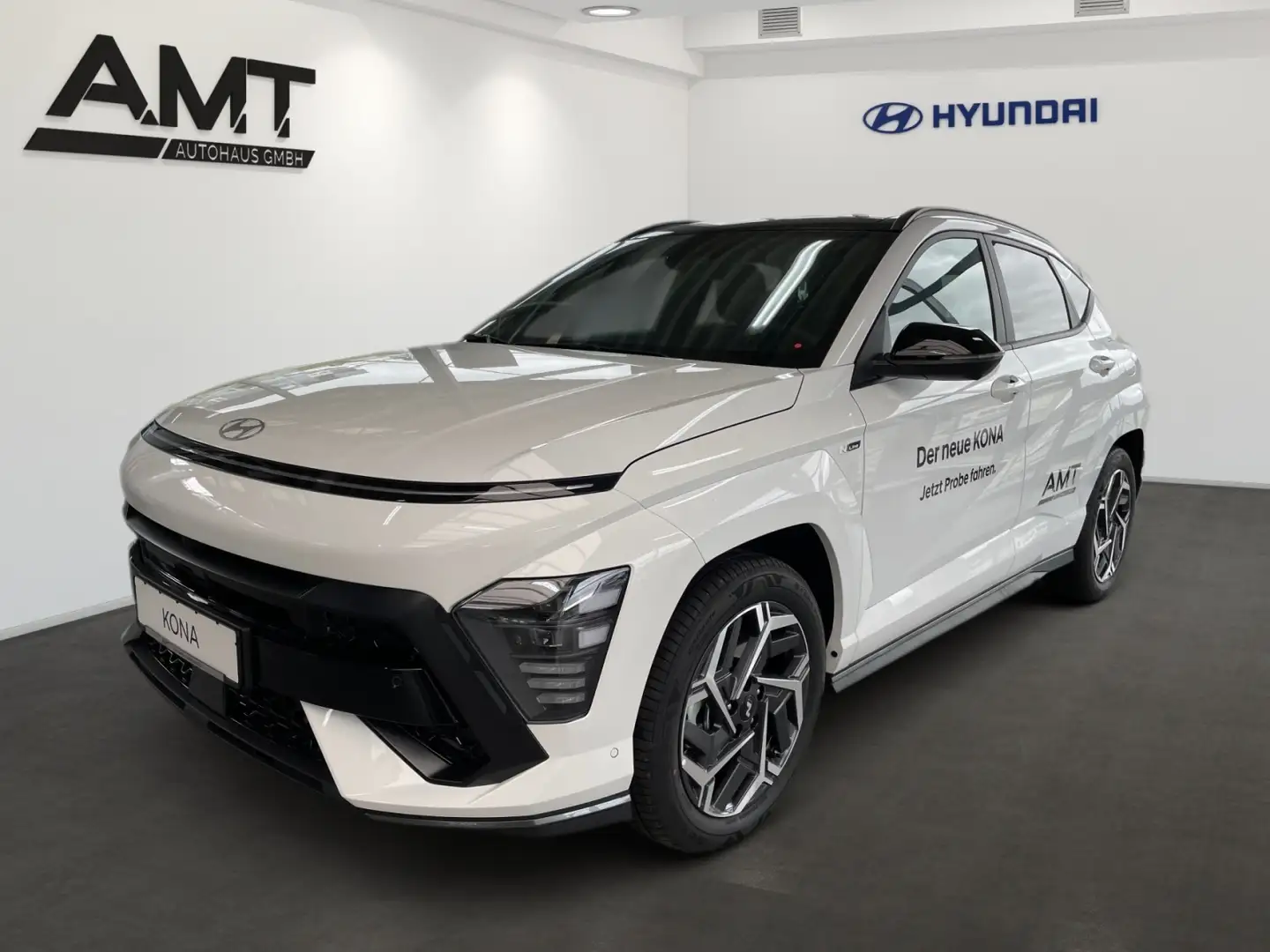 Hyundai KONA Kona 1.6 T-GDI N Line 4WD 360° + SHD + Bose Navi Blanc - 1