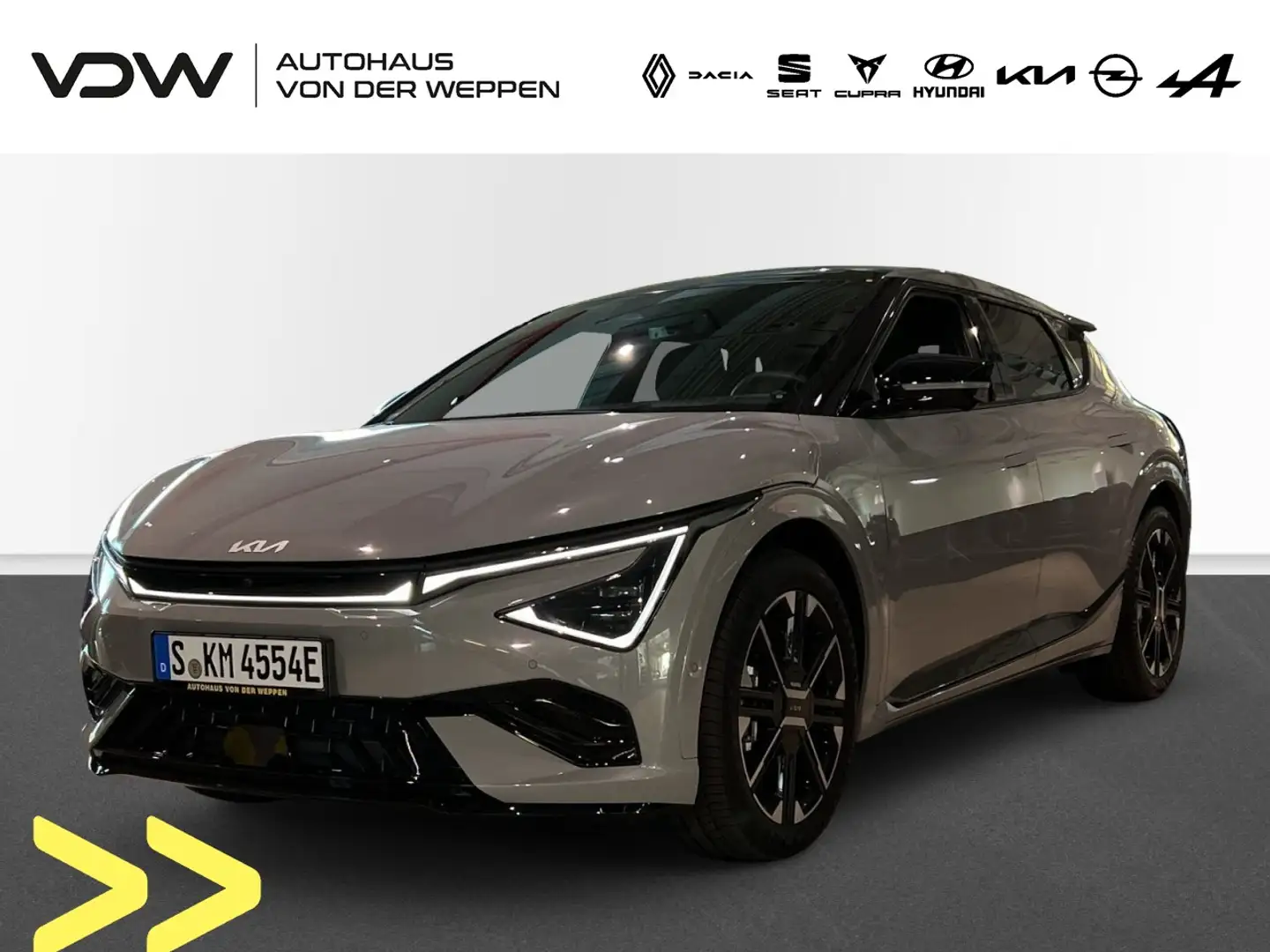 Kia EV6 GT-Line 4WD Klima Navi Leder Einparkhilfe Grau - 1