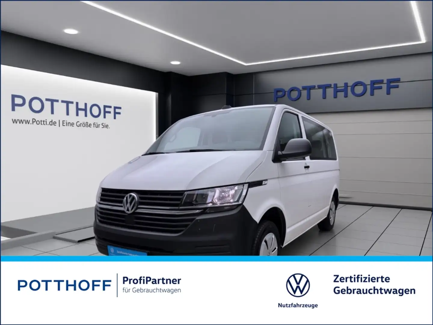 Volkswagen T6.1 Transporter Kombi 2.0 TDI 9-SITZER KLIMA NAVI PDC Blanc - 1