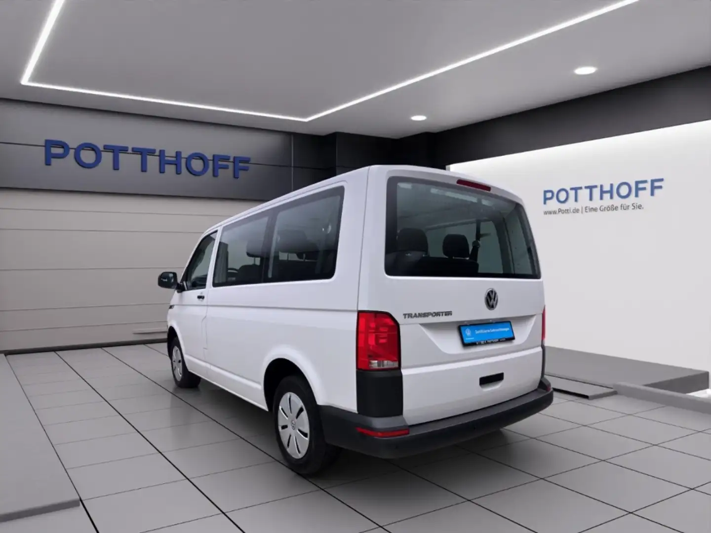 Volkswagen T6.1 Transporter Kombi 2.0 TDI 9-SITZER KLIMA NAVI PDC Blanc - 2