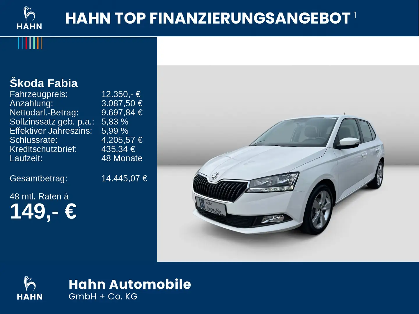 Skoda Fabia Cool Plus 1.0 Klima PDCh SHZ Freispr DAB Weiß - 2