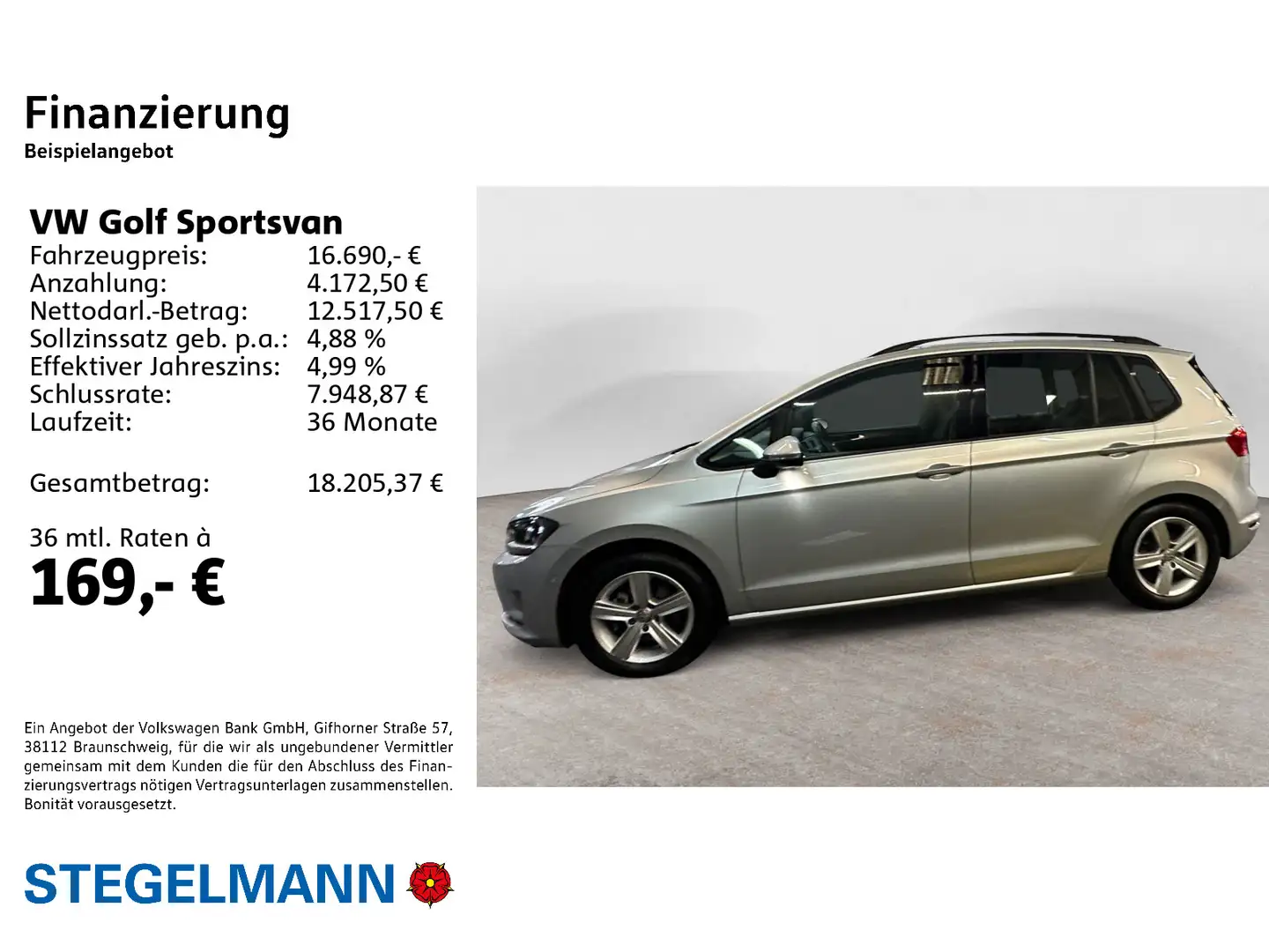 Volkswagen Golf Sportsvan Golf VII Sportsvan 1.4 TSI Comfortline *AHK*App- Argent - 2