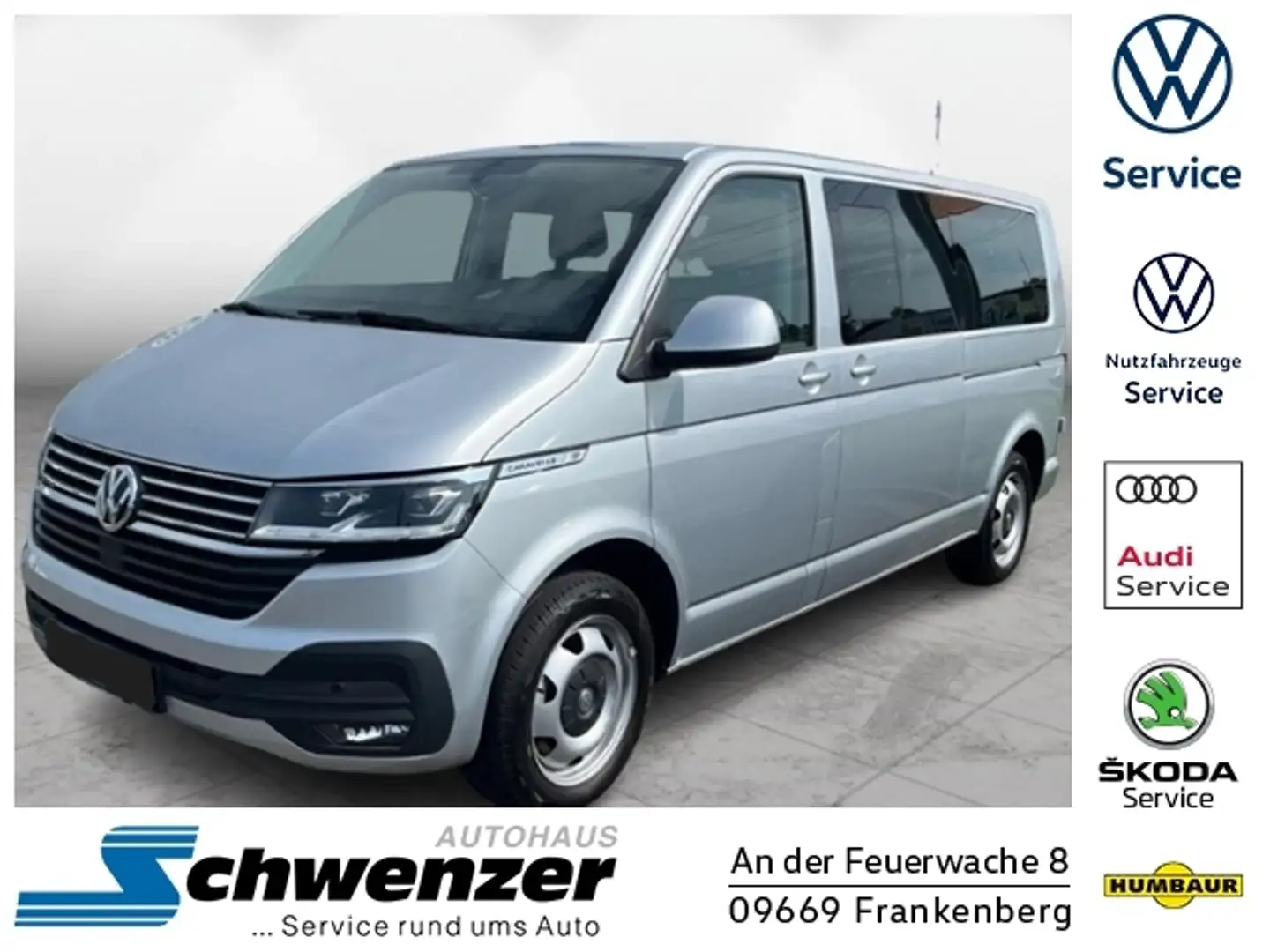 Volkswagen T6.1 Caravelle T6.1Caravelle Comfortline LR 4MOTION LED Vor.AHZV Argent - 1