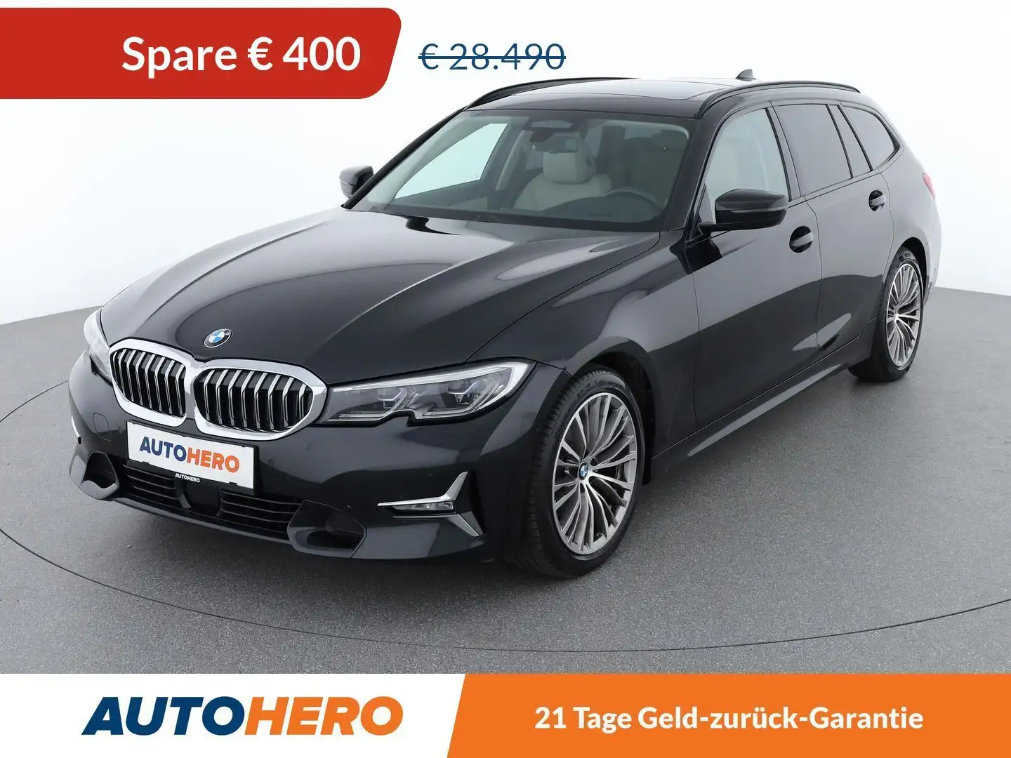 BMW 320 320d Luxury Line Schwarz - 1