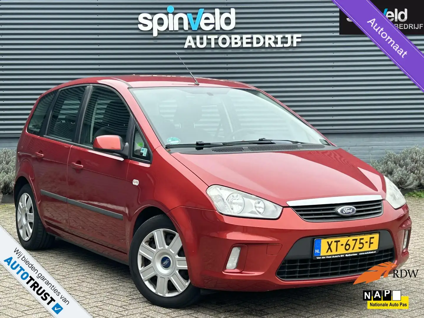Ford C-Max 2.0-16V Trend BJ`08 AUT Airco Elekpakket Rood - 1