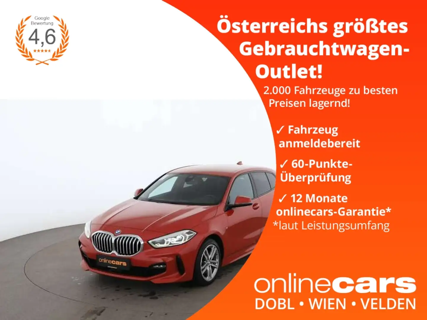 BMW 116 d M-Sport Aut LED NAVI SITZHZG TEMP ASSIST Rot - 1