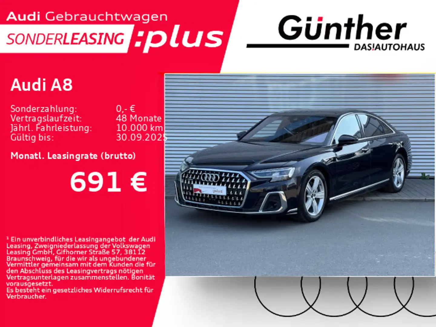 Audi A8 50 TDI QUATTRO+WR+STANDHEIZUNG+ Blau - 1