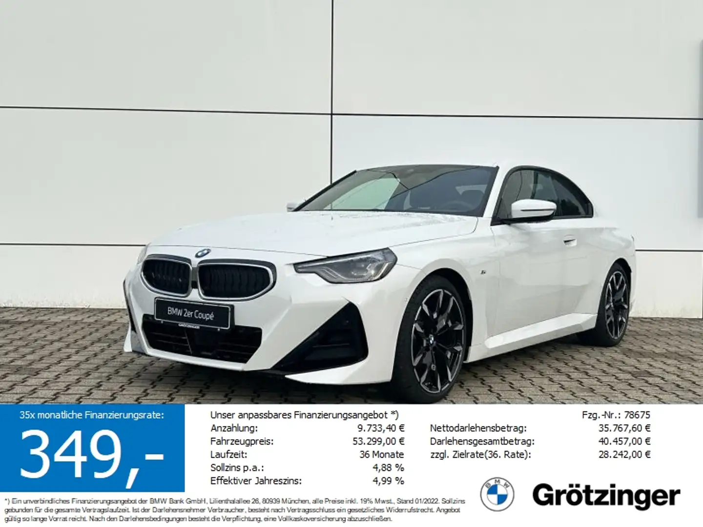 BMW 220 i Coupé M Sportpaket **Vorführwagenaktion Weiß - 2