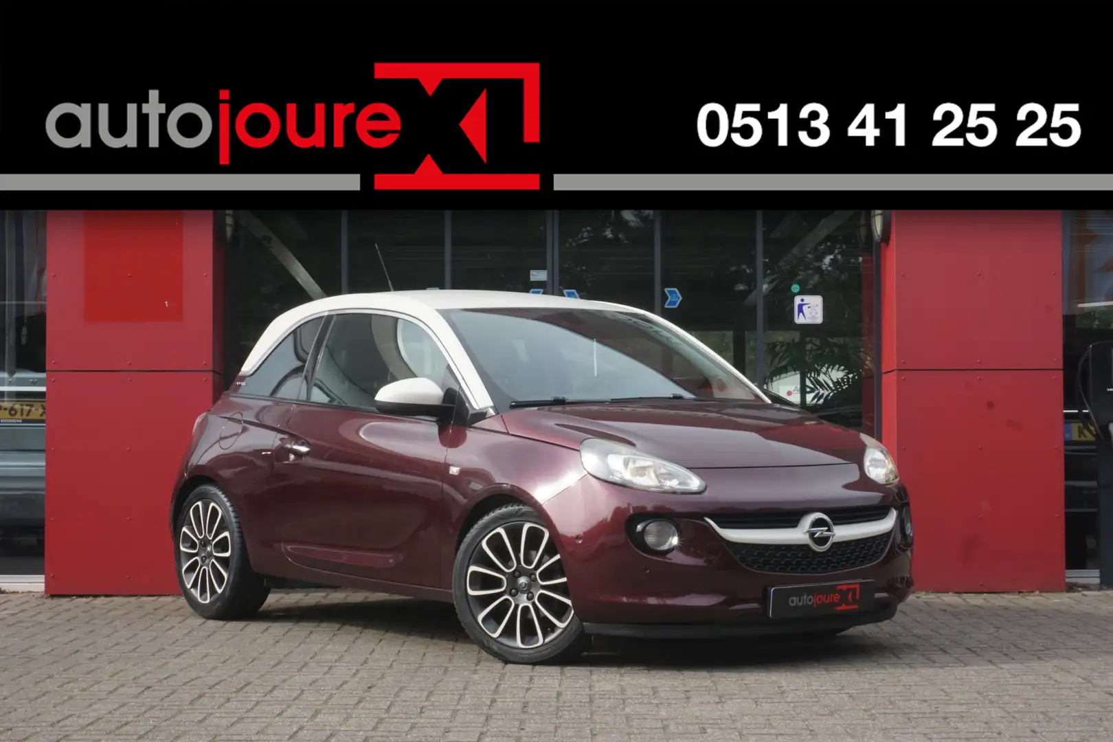 Opel Adam 1.4 Glam | Origineel NL | Leder | PDC | Stuur/stoe Rood - 1