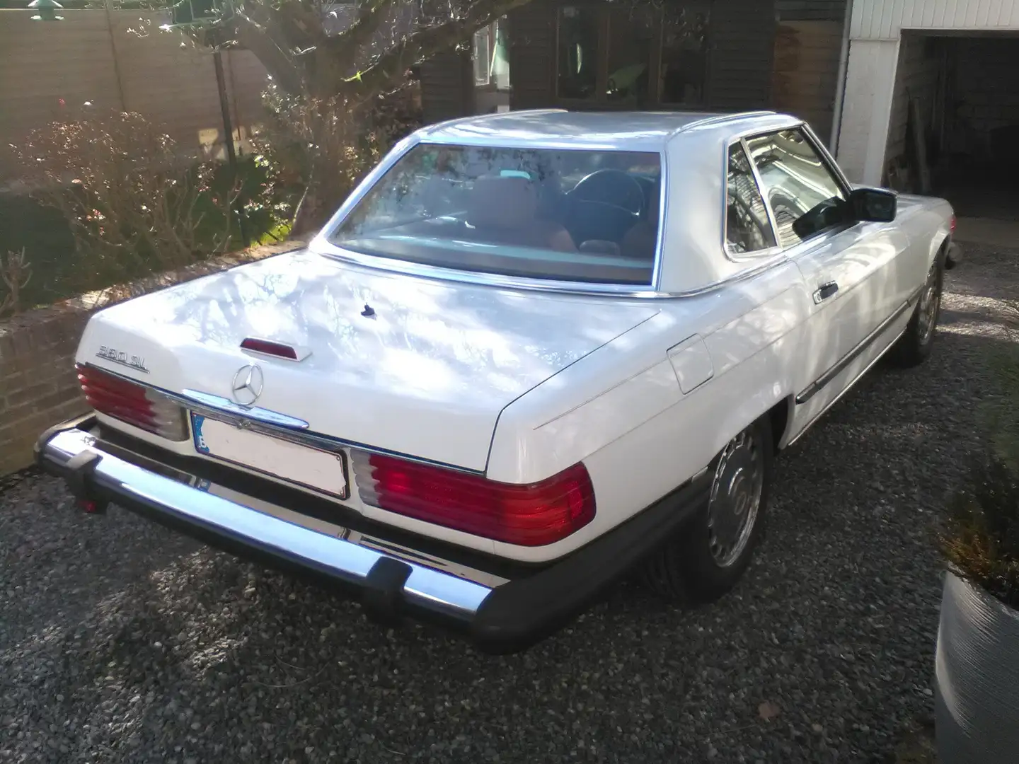 Mercedes-Benz 560 sl américaine Blanc - 2