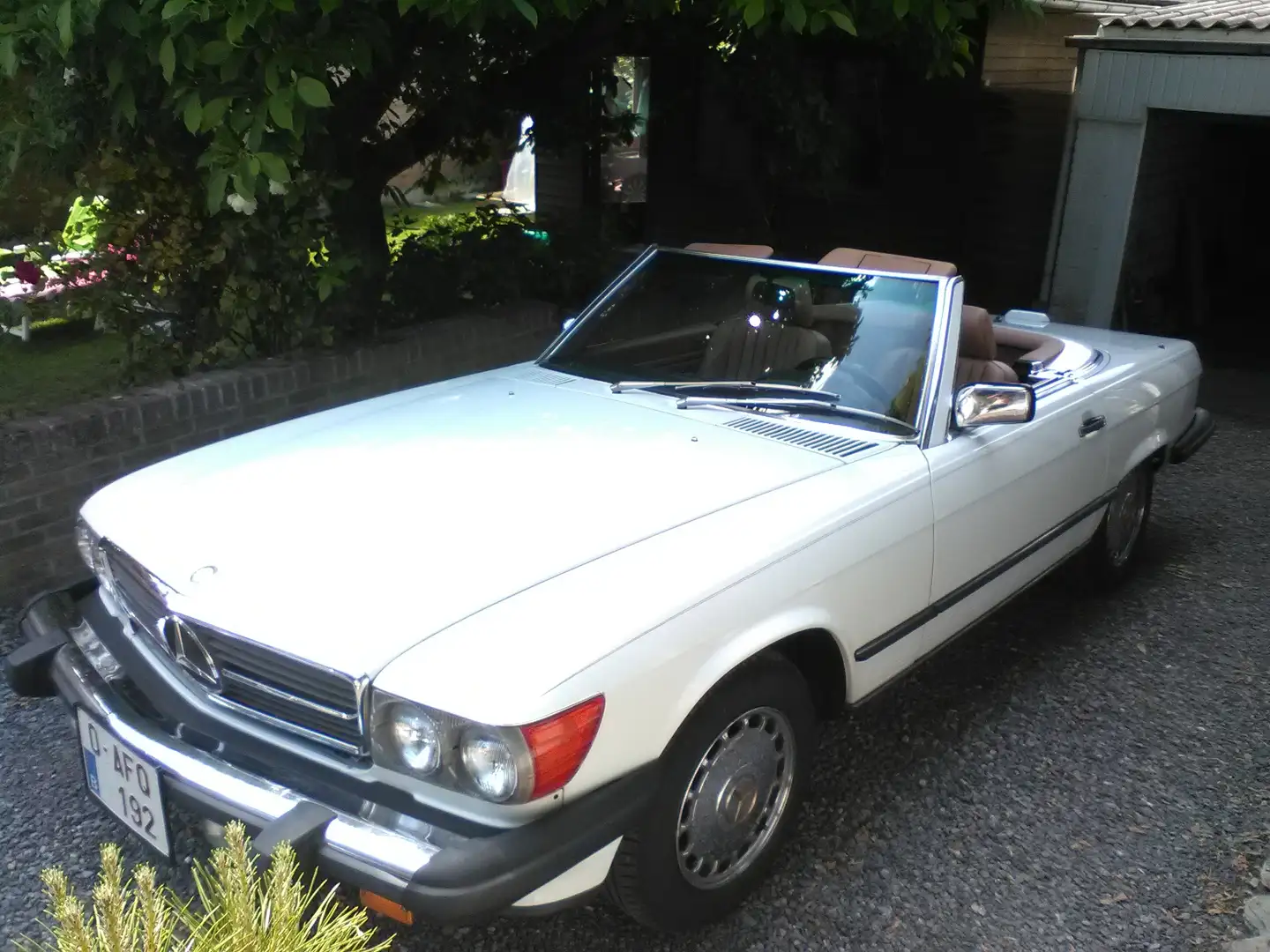 Mercedes-Benz 560 sl américaine Blanc - 1