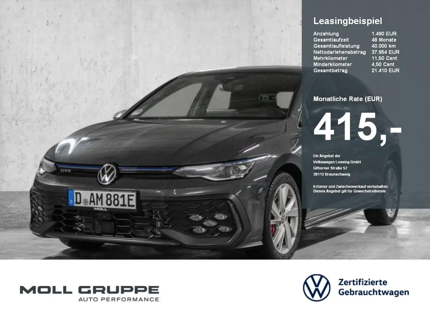 Volkswagen Golf GTE 1,5 l eHybrid 130KW DSG *AHK Schwarz - 1
