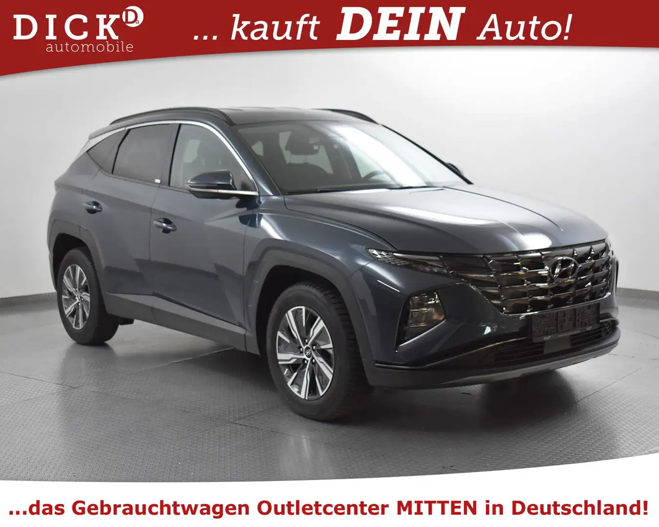 Hyundai TUCSON 1.6TGDI Hybrid Trend NAVI+LED+SHZ+KAM+ACC Blau - 1