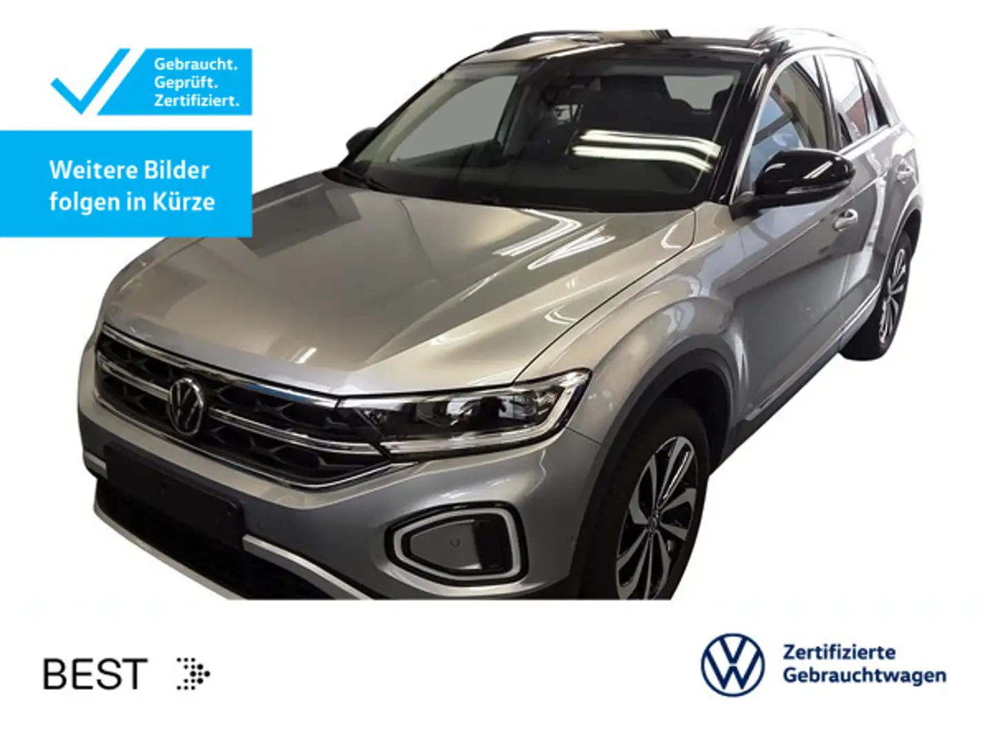 Volkswagen T-Roc T-ROC 1.5 TSI DSG STYLE*AHK*KAMERA*NAVI*LED*17ZO Argent - 1