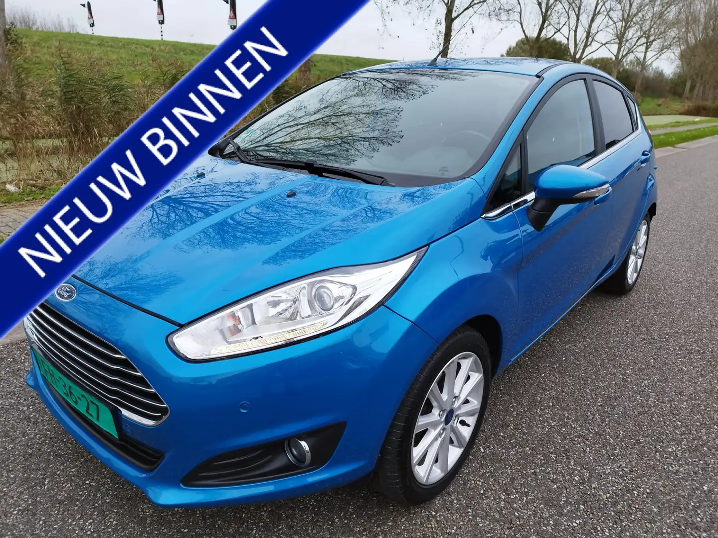 Ford Fiesta 1.0 EcoBoost Titanium ** 125 PK ** NAVI ** Wi Pakk Bleu - 1