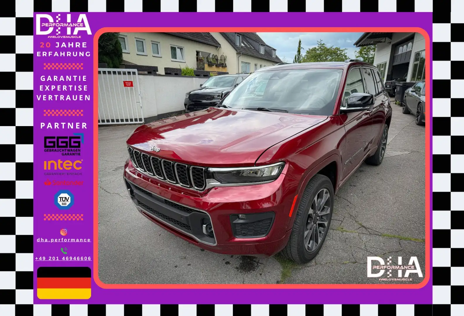 Jeep Grand Cherokee 3.6 V6 OVERLAND LED PANORAMA NAVI Rouge - 1