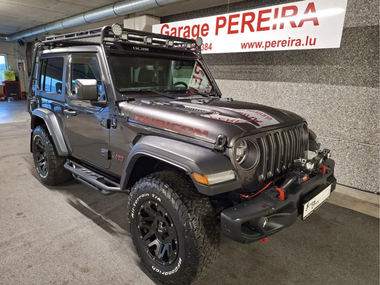 Jeep Wrangler 2.2 CRDi UNLIMITED RUBICON CUIR NAVI Gris - 1