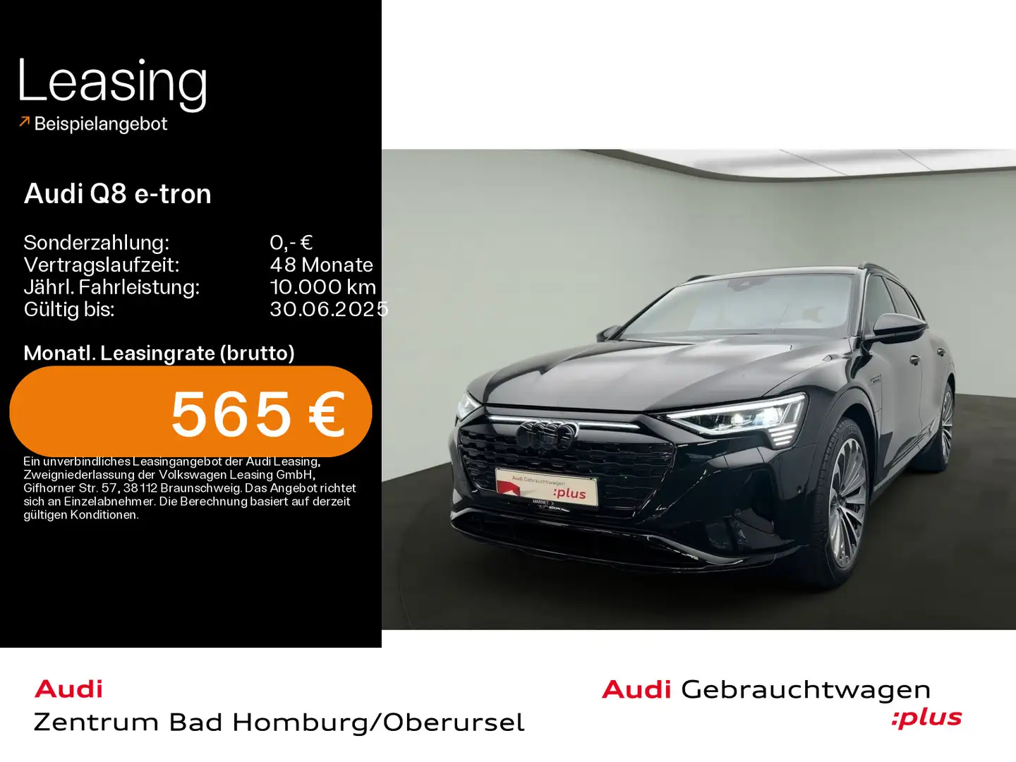 Audi Q8 e-tron Advanced 55 quattro S line*Navi*Matrix Schwarz - 1