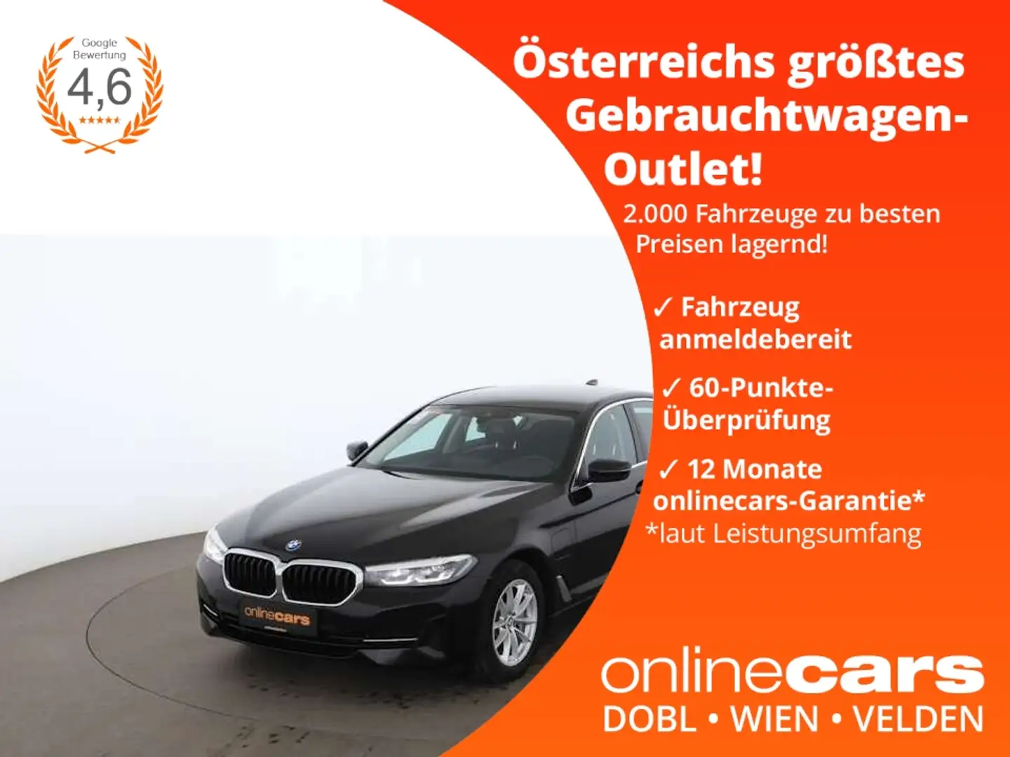 BMW 530 e xDrive Aut LED NAVI SITZHZG R-KAMERA PDC Schwarz - 1