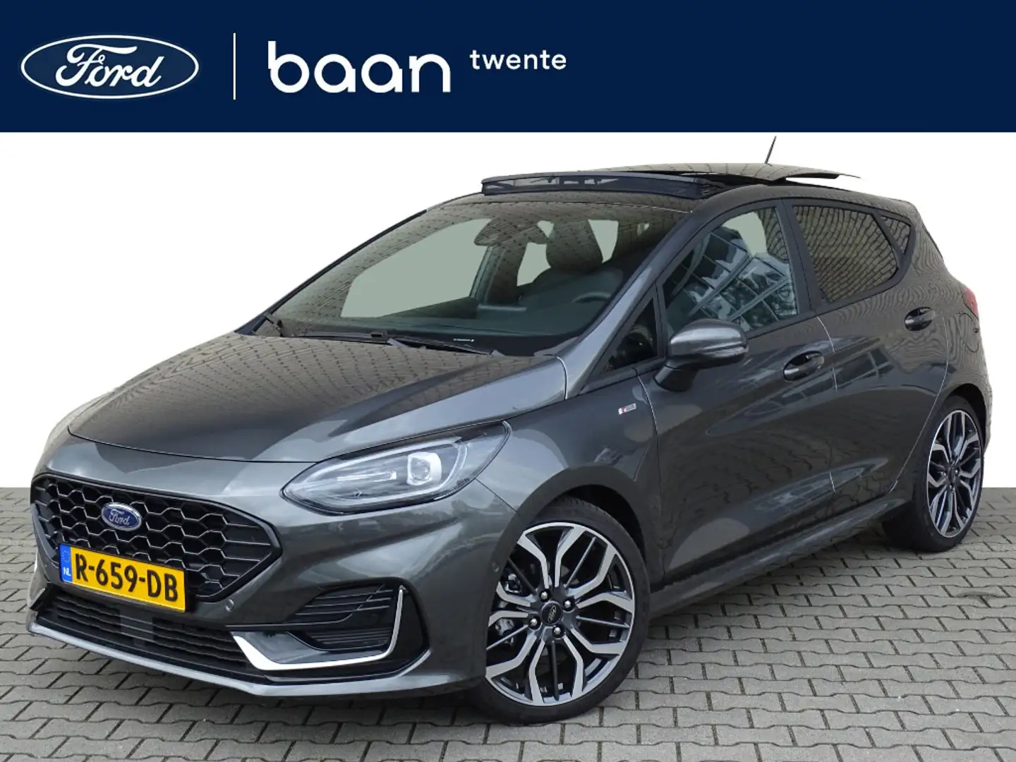 Ford Fiesta 1.0 Turbo 125pk Mild Hybride ST-Line Vignale Autom Gris - 1