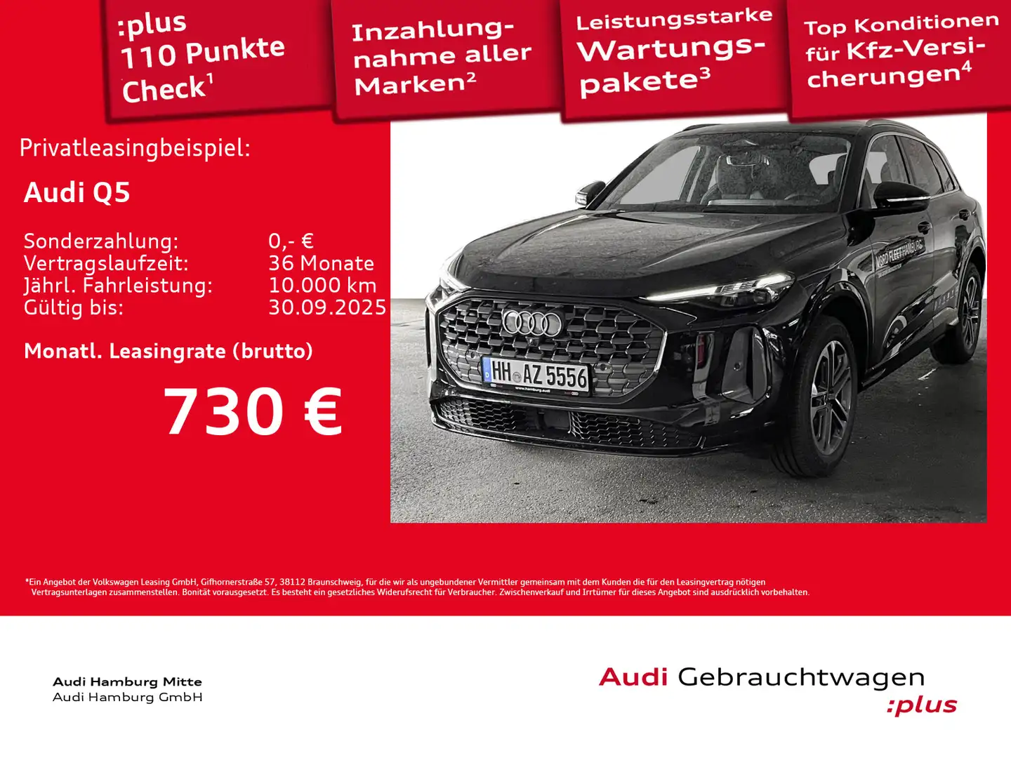 Audi Q5 TDI quattro S tronic AHK Navi Matrix Ambiente Schwarz - 1
