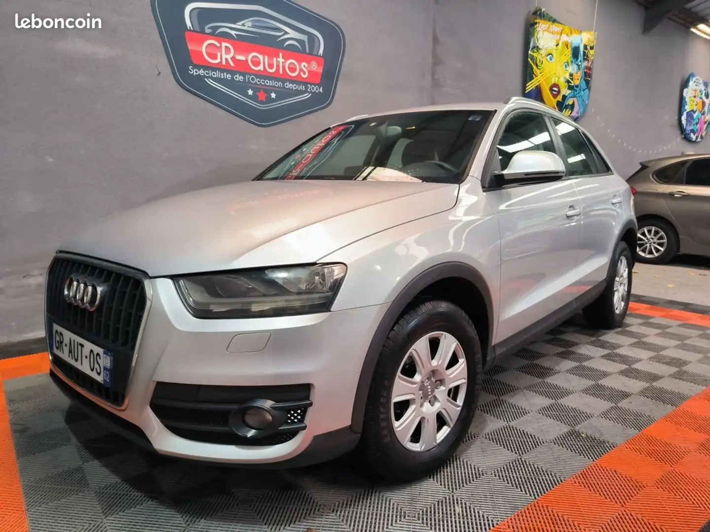 Audi Q3 2l TDI 140cv AMBIENTE 167000km 1ER MAIN garantie 6 mois GPS radar de recul clim Gris - 1