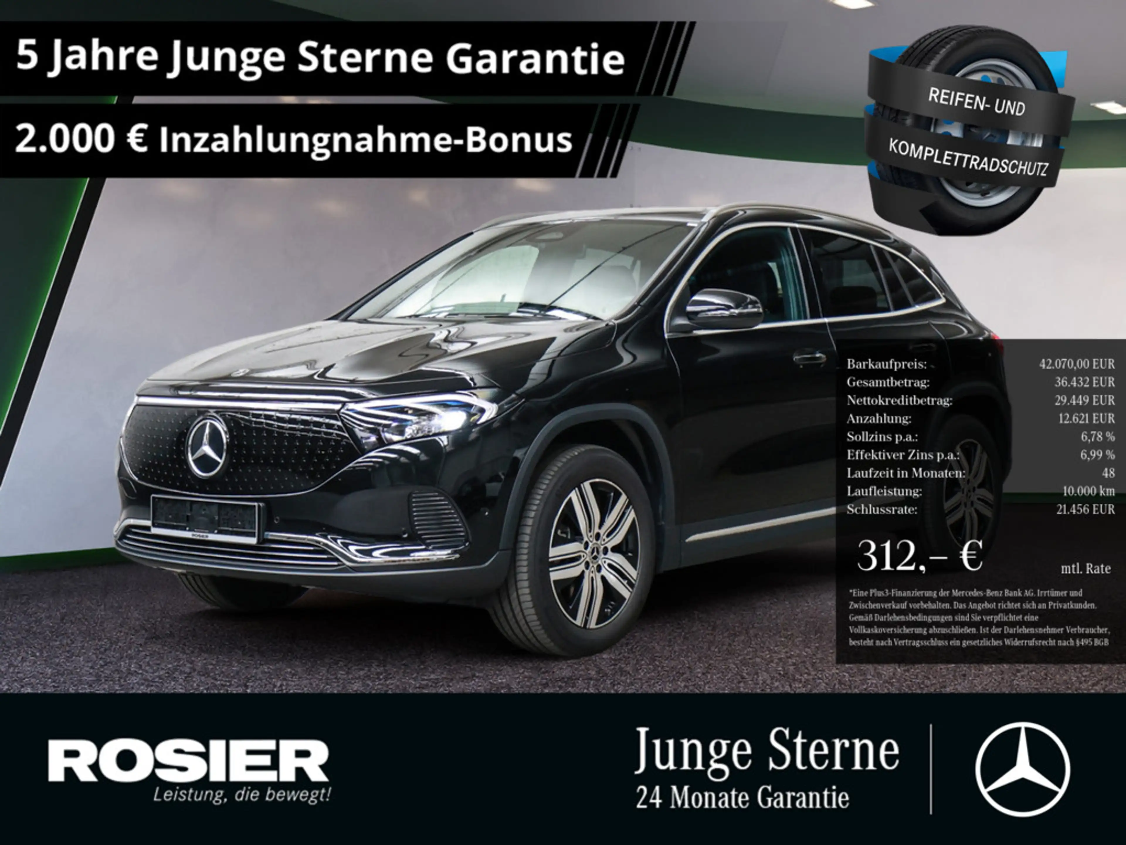 Mercedes-Benz EQA 300 4M Progressive Advanced PANO LED NAVI