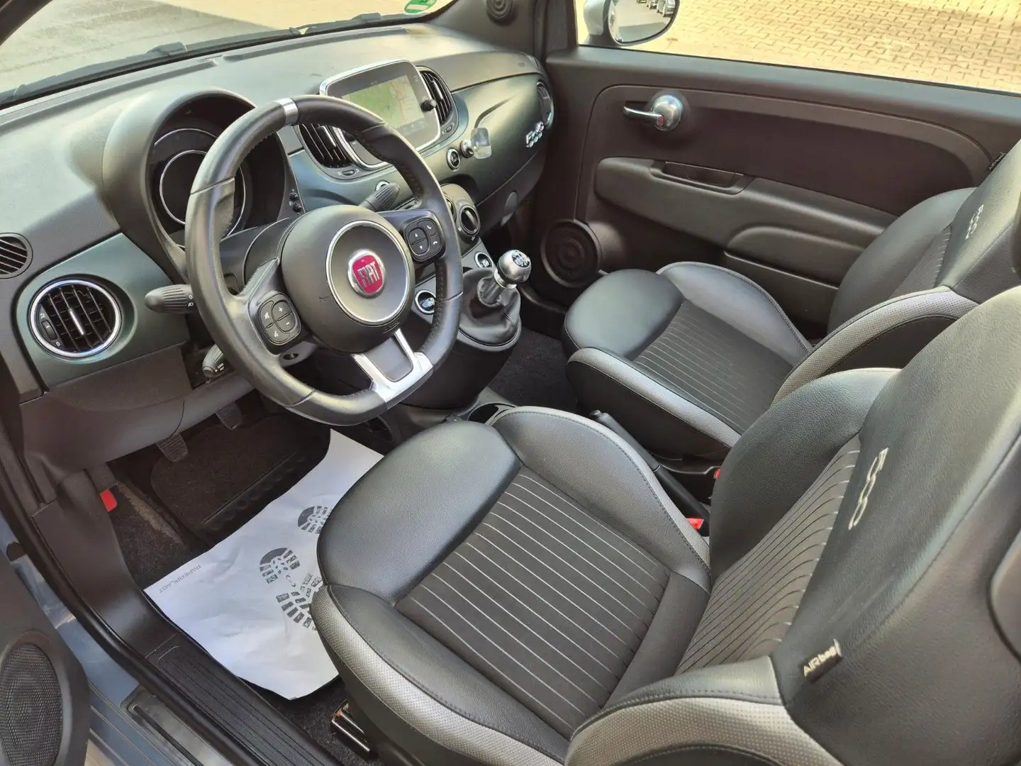 Fiat 500 1.2 RockStar Cabrio Leder Navi Grey - 2