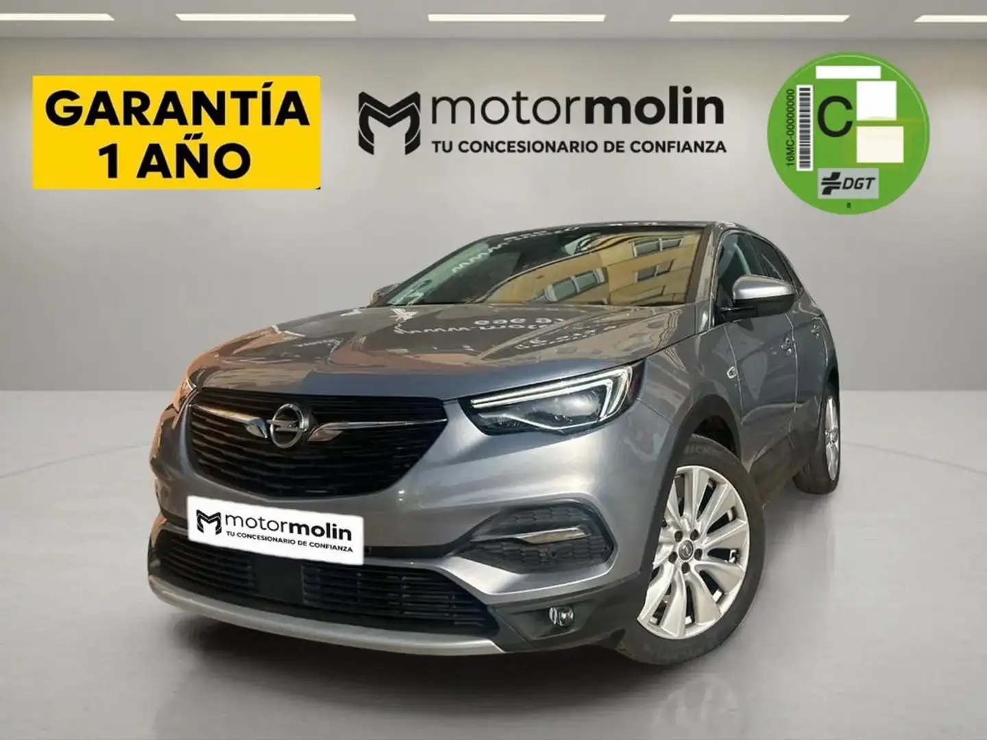 Opel Grandland X 1.2 Turbo Ultimate Gris - 1