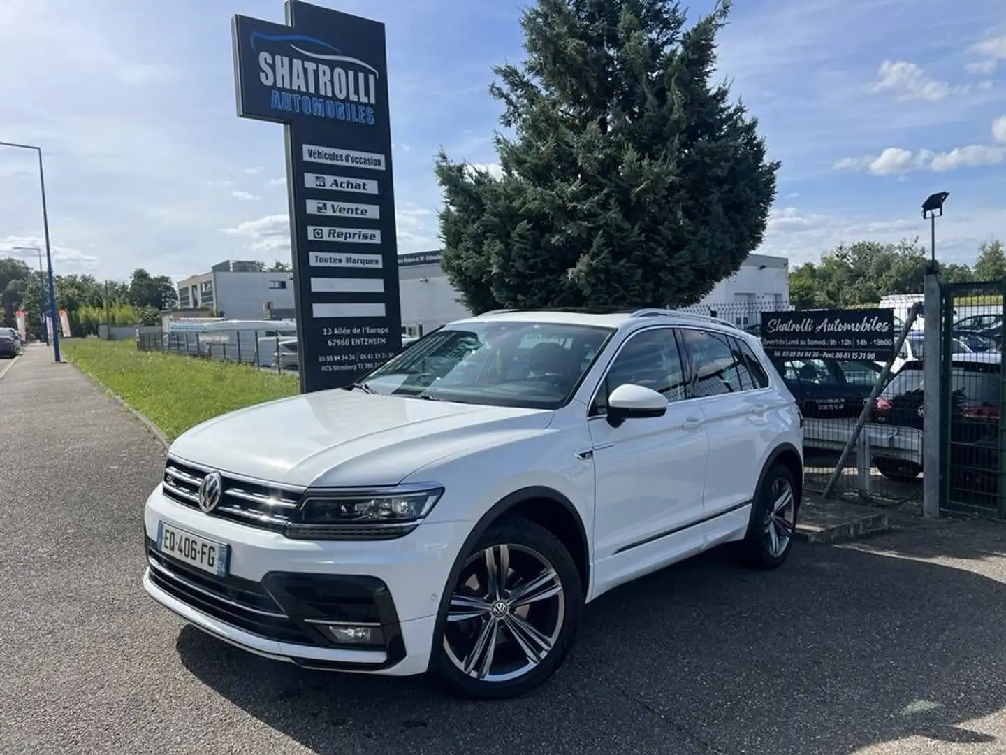 Volkswagen Tiguan II 2.0 TDI 150ch DSG7 BlueMotion Technology Carat R-Line Weiß - 1