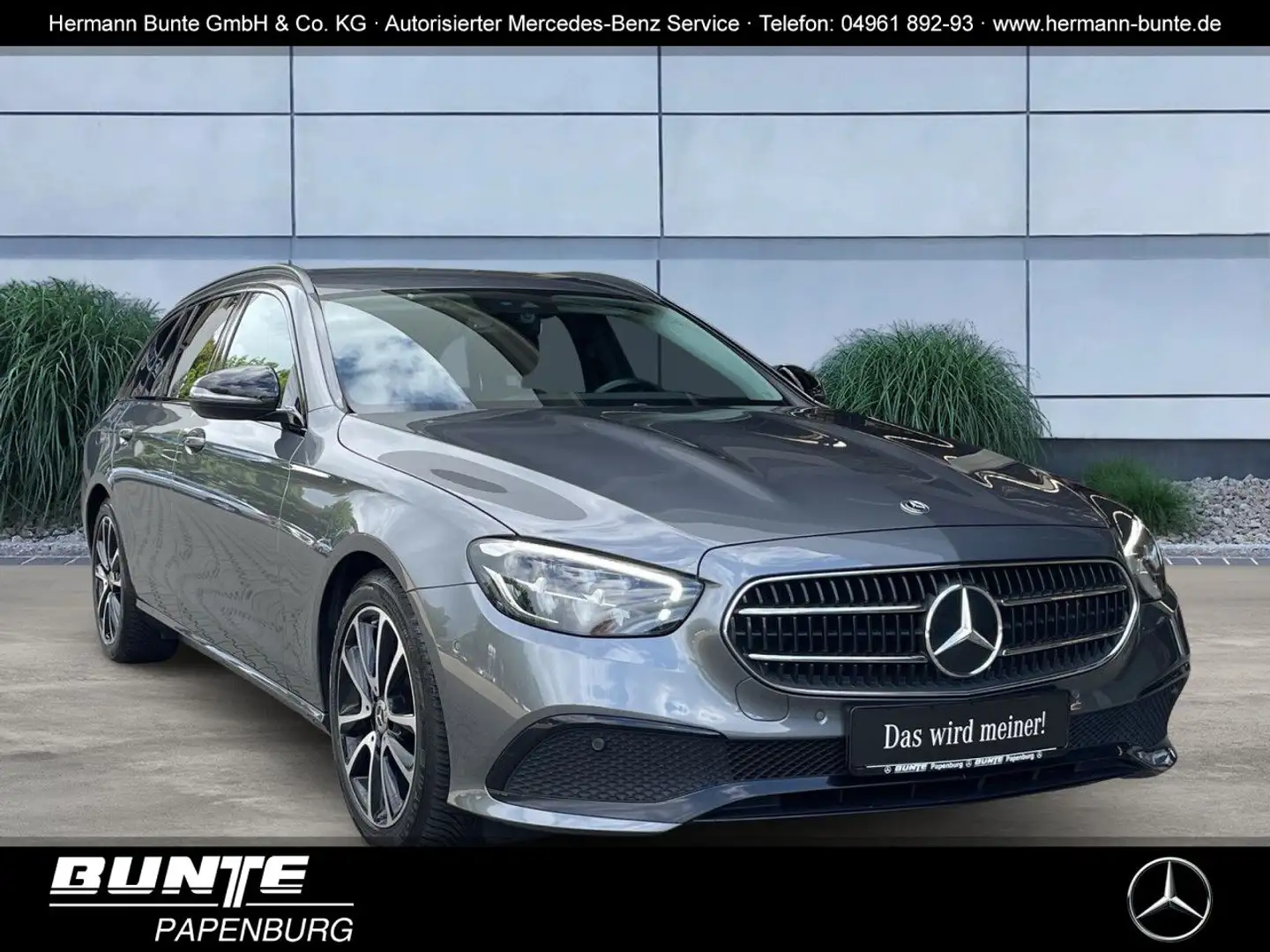 Mercedes-Benz E 220 d T AVANTGARDE/NIGHT/AHK/MBUX/KAMERA/LED Gris - 1