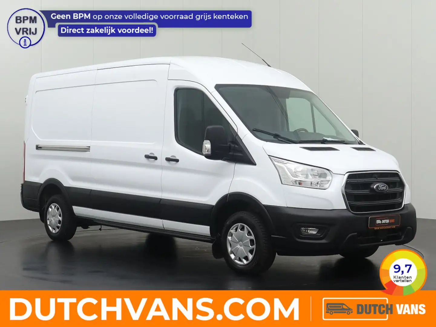 Ford Transit 2.0TDCI 130PK L3H2 | Airco | Cruise | 3-~Persoons Blanc - 1