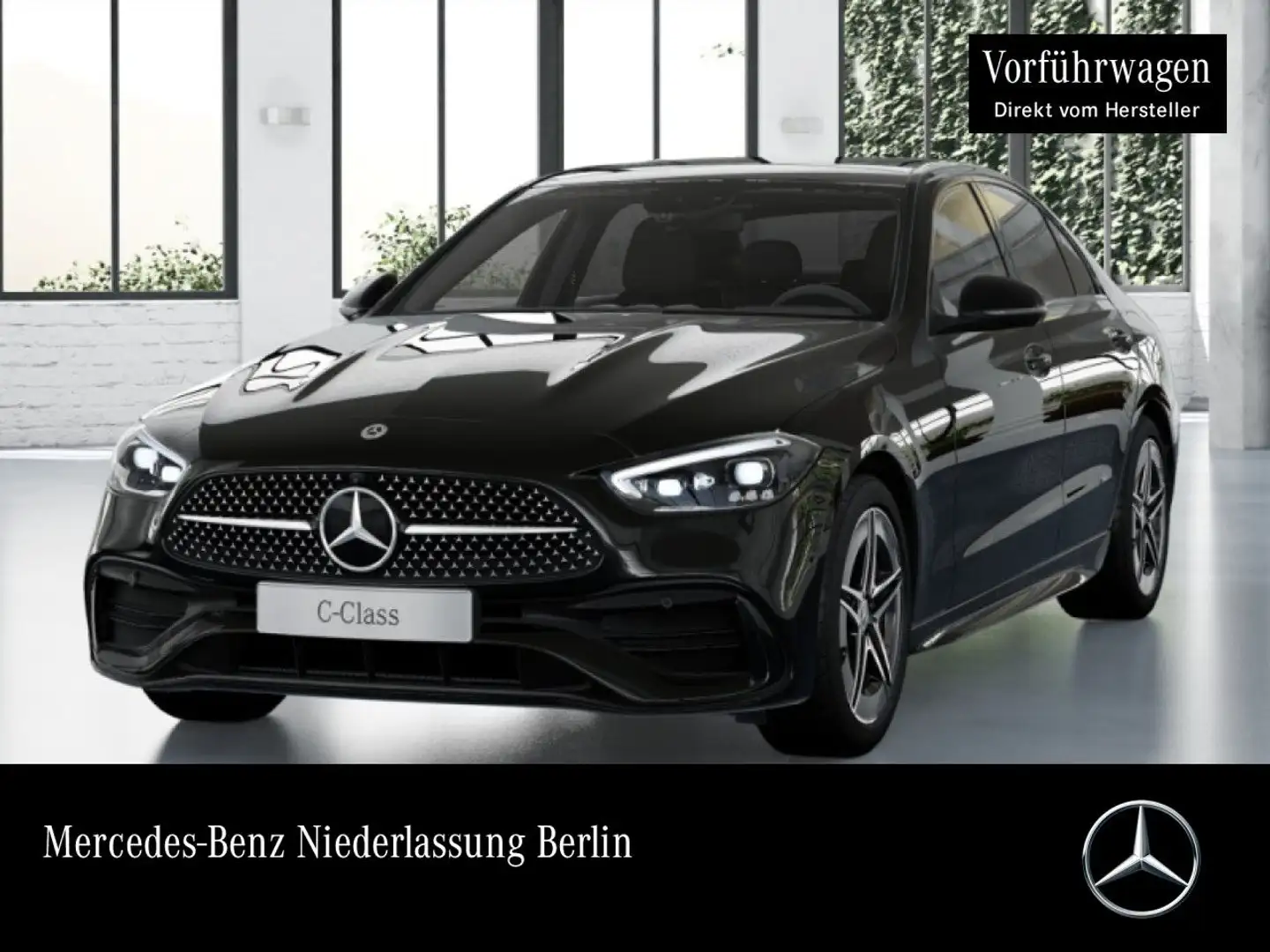 Mercedes-Benz C 300 e AMG+NIGHT+PANO+360+TOTW+KEYLESS+9G Schwarz - 1
